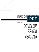 Parts Guide Manual: Develop FS-508 4349-715