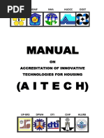 Manual (Aitech) : ON Accreditation of Innovative Technologies For Housing