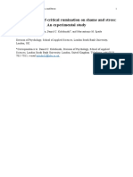 Milia, C., Kolubinski, D. & Spada, M. M. The Effects of Self-Critical Rumination On Shame and Stress