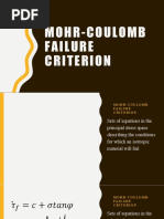 Mohr-Coulomb Failure Criterion