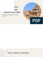 Harappan Cities - Compared With Modern-Day Cities