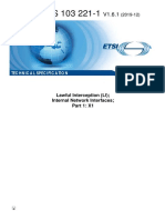 ETSI TS 103 221-1: Lawful Interception (LI) Internal Network Interfaces