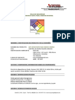 HOJA DE SEGURIDAD. Anti Incrustante Osmosis Inversa