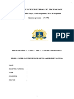 Ee-8661 Power Electronics and Drives Lab Manual