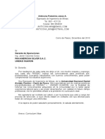 Carta de Presentación