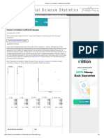 Pearson Correlation Coefficient Calculator