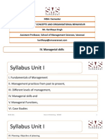 MBA I Semester Management Concepts and Organisational Behaviour Mr. Kartikeya Singh Assistant Professor, School of Management Sciences, Varanasi