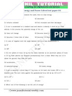 9th Work Energy and Power Solved Test Paper-4