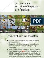 Types and Status of Birds