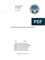 Factores Fisicos Que Afectan Ecosistemas