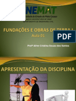 FOT I - Aula 1 - Apresentação Da Disciplina