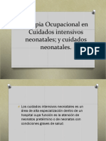 Terapia Ocupacional en Cuidados Intensivos Neonatales