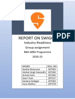 Report On Swiggy: Industry Readiness