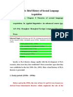 Five Periods: Brief History of Second Language Acquisition