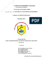 EC8681-Microprocessors and Microcontrollers Lab Manual 