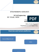 Engineering Geology Lecture 1 &2