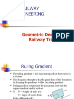 Railway Engineering: Geometric Design of Railway Track