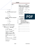 Tenses: Make Negative Sentences