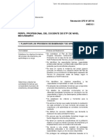 Resolucion 297 16 Perfil Profesional Del Docente de ETP de Nivel Secundario Nacional