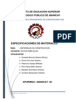 Informe Materiales de Construcion