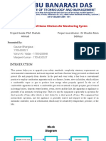 Ardunio Based Home Kitchen Air Monitoring Systm: Presented by