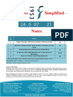 Daily News Simplified - DNS Notes: SL. NO. Topics The Hindu Page No