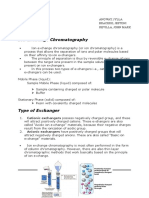 Ion Exchange Chromatography: Cationic Exchangers Possess Negatively Charged Group, and These