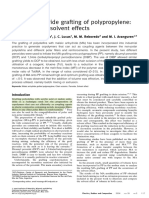 Maleic Anhydride Grafting of Polypropylene: Peroxide and Solvent Effects