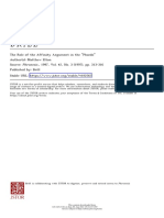 The Role of The Affinity Argument in The "Phaedo" Author(s) : Matthew Elton Source: Phronesis, 1997, Vol. 42, No. 3 (1997), Pp. 313-316 Published By: Brill