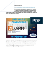 Como Instalar y Configurar XAMPP en Windows 10