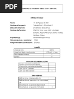 Informe de Peritaje Técnico para Reconocimiento Estructural