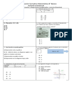 Evaluacion Sumativa Matematicas 8 A