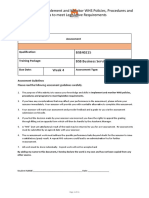 BSBWHS401 - Assessment