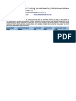 Contract Management Tracking Spreadsheet Template