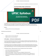 UPSC Syllabus - Civil Services Exam Prelims, Mains and Interview