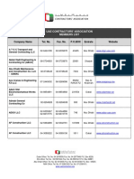 Uae Contractors' Association Members List: Company Name Tel. No. Fax. No. P.O.Box Emirate Website