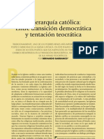 La Iglesia Catolica Entre Transicion Democrática y Tentación Teocrática