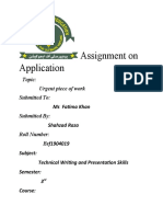 Assignment On Application