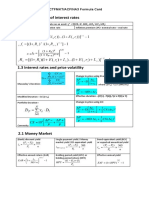 1.2 Determinants of Interest Rates: ACTFMKT/ACFINA3 Formula Card