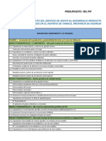 EJM Pto Lacteos Taraco en EXCEL