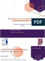 Fotogrametría y Percepción Remota