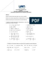 Notacion, Terminologia y Solucion de Una Ecuacion Diferencial