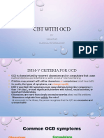 CBT With Ocd: BY: Saba Riaz Clinical Psychologist