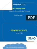 Semana 15 - PROBABILIDADES.