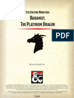 Bahamut, The Platinum Dragon: 5th Edition Monsters