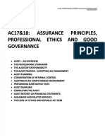 AC17&18: Assurance Principles, AC17&18: Assurance Principles, Professional Ethics and Good Professional Ethics and Good Governance Governance