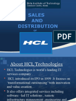 Sales AND Distribution: Project On