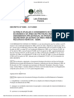 Decreto 5063 2001 Do Paraná PR - Zoneamento APA Passauna