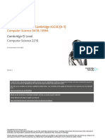 Scheme of Work: Cambridge IGCSE / Cambridge IGCSE (9-1) Computer Science 0478 / 0984