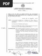 Decreto Nro. 5.791 Del Ministerio de Obras Públicas y Comunicaciones